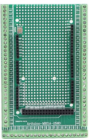 Garsent Scheda a Vite Prototipo Mega 2560 R3 con Prestazioni Stabili, Morsettiera Durevole, Pregevole Fattura, per Circuito Stampato