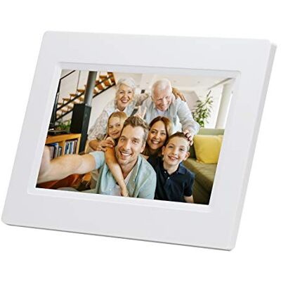 Denver PFF-710 WHITE. Cornice digitale con Wi-Fi. 7 Pollici. Timer. Software fotografico per inviare foto dall'applicazione mobile al fotogramma. Risoluzione: 1024x600 Denver PFF-710 WHITE. Cornice digitale con Wi-Fi. 7 Pollici. Timer. Software fotografico per inviare foto dall'applicazione mobile al fotogramma. Risoluzione: 1024x600