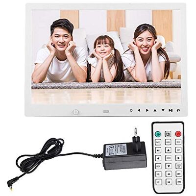 ASHATA Cornice Digitale, Schermo LED da 13 Pollici Portafoto Portatile 1080P HD Cornice per Foto digitali Music Video Album Player Supporto Memory Card Fino a 32G con Telecomando(Bianca) ASHATA Cornice Digitale, Schermo LED da 13 Pollici Portafoto Portatile 1080P HD Cornice per Foto digitali Music Video Album Player Supporto Memory Card Fino a 32G con Telecomando(Bianca)