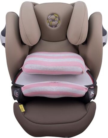 JYOKO KIDS Fodera per accessorio di seggiolino auto in cotone Compatibile con Cybex Pallas M e Pallas B -Fix (Pink Island)