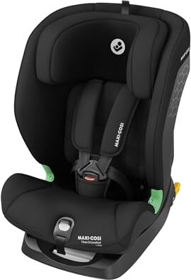 Maxi-Cosi Titan S Comfort i-Size, Tessuti Traspiranti, Seggiolino Auto ISOFIX, 15 mesi 12 anni (76-150 cm), Seggiolino Auto Reclinabile 5 posizioni, 13 Posizioni Poggiatesta, G-CELL, Authentic Black