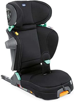 Chicco Fold&Go I-Size Seggiolino Auto 15-36 Kg Con Connettori Rigidi Isofix, Nero, 47 X 46 X 67 Cm