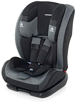 Foppapedretti Re-Klino Seggiolino Auto senza IsoFix, Gruppo 1/2/3 (9-36 Kg), per Bambini da 9 Mesi a 12 Anni circa, Carbon