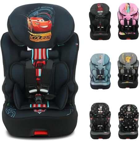 nania Seggiolino auto isofix RACE I FIX 76-140 cm R129 i-Size Per bambini da 3 a 10 anni Poggiatesta regolabile in altezza Base reclinabile Made in France (Cars)