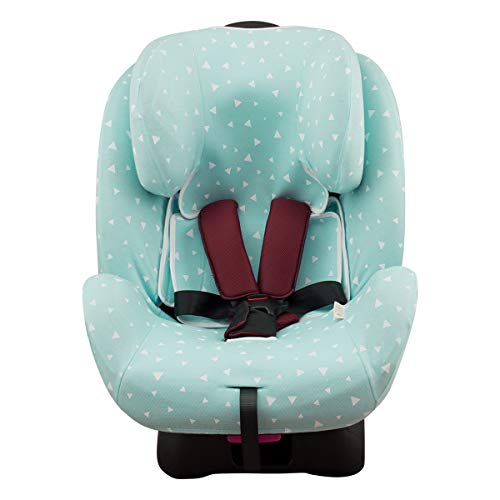 JYOKO KIDS Fodera per Seggiolino auto in cotone Compatibile con Joie Stages, Every Stages (MINT SPARKLES)