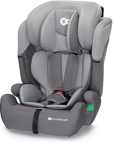 kk Kinderkraft Kinderkraft COMFORT UP I-SIZE 76-150 cm Seggiolino auto 9-36 kg, Poggiatesta Regolabile di 11 livelli, Seduta spaziosa, Cinture di Sicurezza, Inserto modulare dotato, Gruppo 1/2/3, Grigio