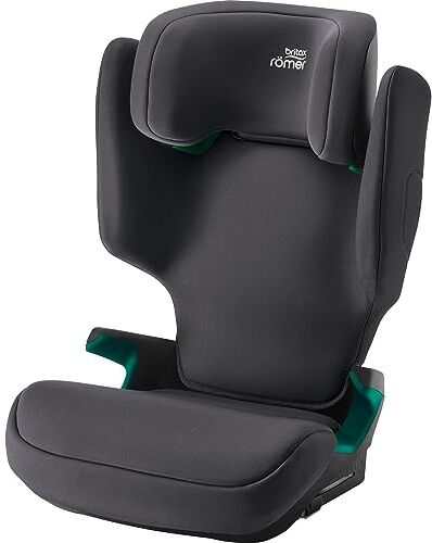 Britax Römer Seggiolino Auto DISCOVERY PLUS 2, con Sistema di Fissaggio ISOFIX, Bambini da 100-150 cm (i-Size), da 3.5-12 anni, Midnight Grigio