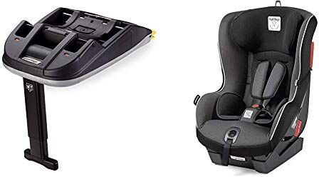 Peg Perego Y3PVBAISOF Isofix Base, 0+ e 1 K, Grigio +  Seggiolino Auto Viaggio 1 Duofix, Black