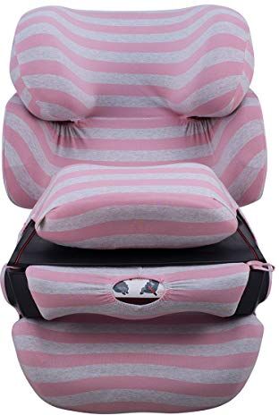 JYOKO Kids Fodera per Seggiolino Auto in Cotone per Bambini Compatibile con Cybex Pallas Fix, 2 Fix (Pink Island)