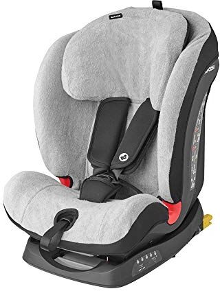 Maxi-Cosi Titan/Titan Plus Fodera Seggiolino Auto, Rivestimento Copriseggiolino in Cotone Traspirante ed Assorbente, Mantiene Intatto e Pulito il Seggiolino Auto, Fresh Grey (Grigio)