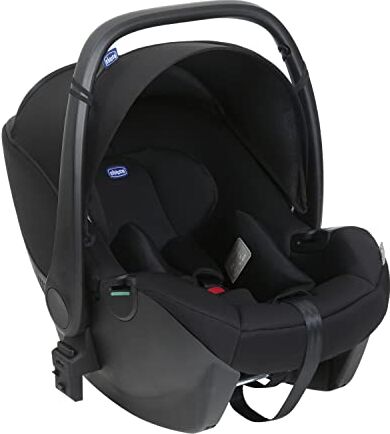 Chicco , Kory Essential i-Size, Seggiolino Auto Neonato 40-80 cm, Facile da Installare con Sistema Isofix e Gamba di Supporto, Reclinabile, Compatibile con i passeggini , Riduttore Incluso, Nero