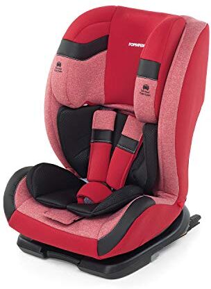 Foppapedretti Re-Klino Fix Seggiolino Auto IsoFix, Gruppo 1/2/3 (9-36 Kg), per Bambini da 9 Mesi a 12 Anni circa, Cherry