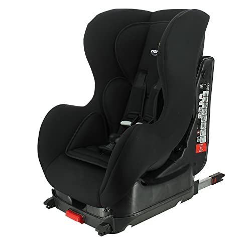 nania Seggiolino auto  ISOFIX COSMO Gruppo 0/1 (0-18kg) produzione francese 100% protezioni laterali Inclinabile (Noir)