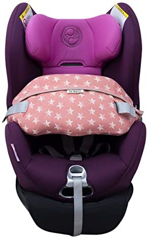 JYOKO KIDS Fodera per accessorio di seggiolino auto in cotone Compatibile con Cybex Gold Sirona M2 (Pink Star)