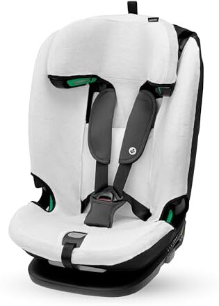 Maxi-Cosi Titan plus I-Size Rivestimento Seggiolino Auto, Fodera Estiva in Cotone, Copriseggiolino Auto per Bambini, 100% Cotone Naturale Traspirante, Lavabile in Lavatrice, Bianco Naturale