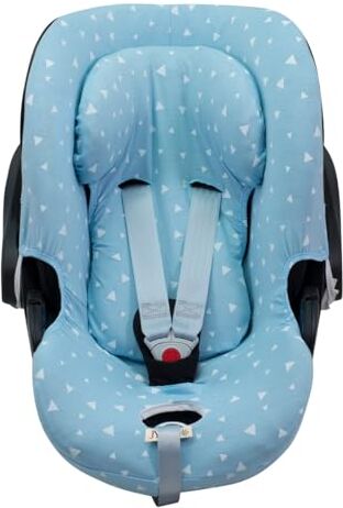 JYOKO KIDS Fodera per seggiolino auto in cotone compatibile con Cybex Aton Cloud-Q-M-2-4-5 (CLOUD Q-M, Blue Sparkles)