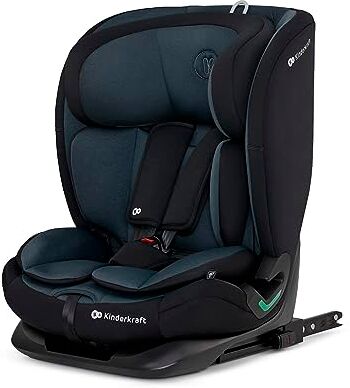 kk Kinderkraft Kinderkraft ONETO3 I-SIZE 76-150 cm Seggiolino Auto 9-36 kg isofix, Alzatina auto bimbi, Poggiatesta regolazione, Cinture di sicurezza, Facile da pulire, Nero