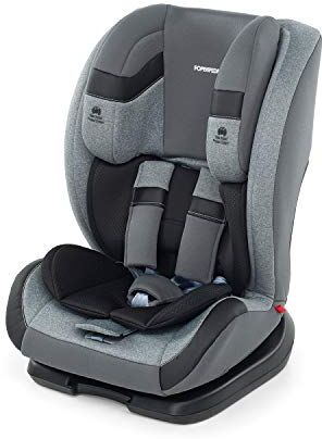 Foppapedretti Re-Klino Seggiolino Auto senza IsoFix, Gruppo 1/2/3 (9-36 Kg), per Bambini da 9 Mesi a 12 Anni circa, Silver