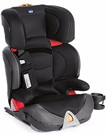 Chicco Oasys 23 FixPlus EVO Seggiolino Auto 15-36 kg Reclinabile, Gruppo 2/3 per Bambini da 3 a 12 Anni, Facile da Installare, Safe Pad, Altezza e Larghezza Regolabili Nero