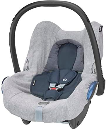 Maxi-Cosi Cabriofix Fodera Seggiolino Auto, Rivestimento Copriseggiolino in Cotone Traspirante ed Assorbente, Mantiene Intatto e Pulito il Seggiolino Auto, Grigio Chiaro Fresco