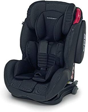 Foppapedretti Isodinamyk Seggiolino Auto IsoFix (9-36 Kg) per Bambini da 9 Mesi a 12 Anni circa, Fissaggio al Veicolo con Cintura a Cinque Punti, 66 x 50 x 76 cm, Nero (Titanium)