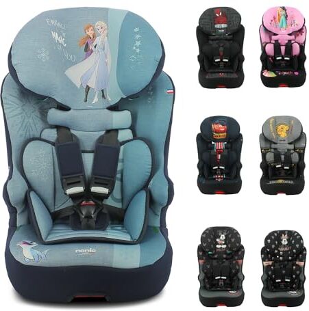 nania Seggiolino auto isofix RACE I FIX 76-140 cm R129 i-Size Per bambini da 3 a 10 anni Poggiatesta regolabile in altezza Base reclinabile Made in France (Frozen)