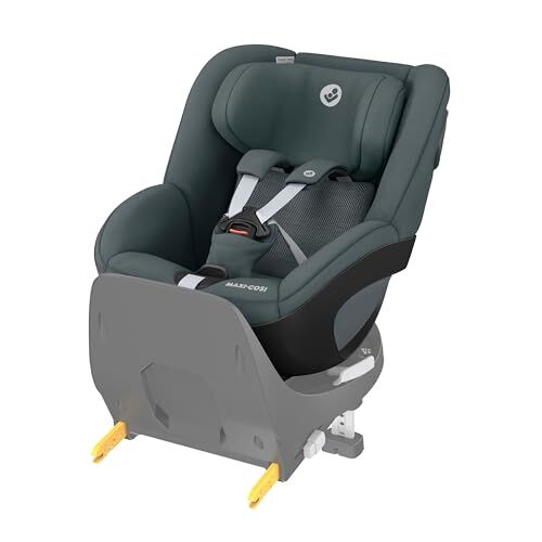 Maxi-Cosi Pearl 360 i-Size Seggiolino Auto Bambini 3 mesi 4 anni, 61-105 cm, Seggiolino Auto Girevole 360 e Reclinabile, ClimaFlow, Protezione dagli Impatti Laterali G-CELL, Authentic Graphite