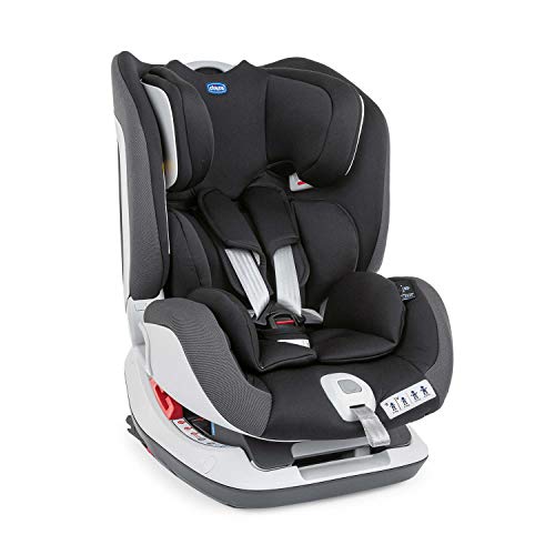 Chicco Seat Up 012 Seggiolino Auto 0-25 kg Reclinabile ISOFIX, Gruppo 0+/1/2 per Bambini da 0 a 6 Anni, Facile da Installare, con Cuscino Riduttore, Poggiatesta Regolabile e Imbottiture Morbide Nero