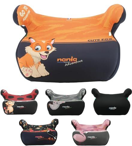 nania Seggiolino isofix ALPHIX 126-150 cm R129 i-Size Per bambini da 8 a 12 anni Made in France Con braccioli (Renard)