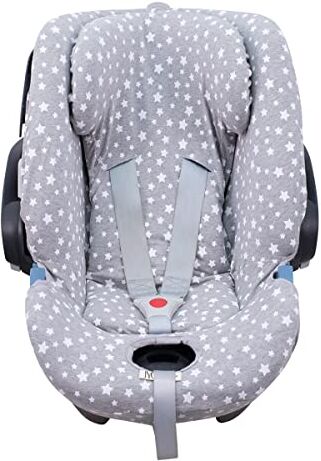 JYOKO Kids Fodera per seggiolino Auto in Cotone Compatibile con Cybex Aton Cloud-Q-M-2-4-5 (ATON 4, White Star)