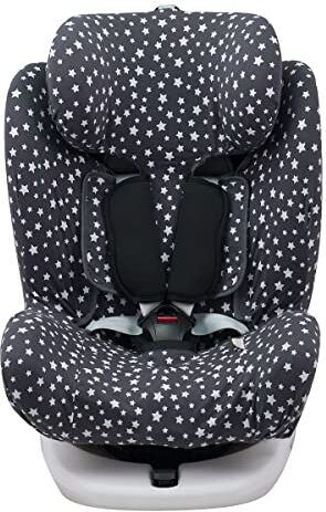 JYOKO KIDS Rivestimento per seggiolino auto in cotone compatibile con Star Ibaby, Baby Auto Fix Noe (WINTER SKY)