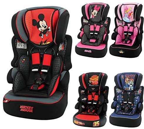 nania Seggiolino auto  Beline Gruppo 1/2/3 (9-36 Kg) produzione francese 100% protezioni laterali Disney Luxe Mickey