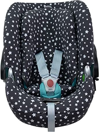 JYOKO KIDS Fodera per seggiolino auto in cotone compatibile con Cybex Aton Cloud-Q-M-2-4-5 (ATON Q, Winter Sky)