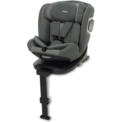 Foppapedretti Iturn PRO i-Size seggiolino auto girevole 360° per bambini da 40 a 150 cm di altezza, Grey Foppapedretti Iturn PRO i-Size seggiolino auto girevole 360° per bambini da 40 a 150 cm di altezza, Grey