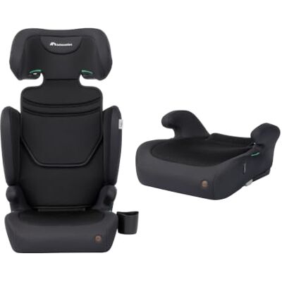 Bebeconfort Ride 2-in-1 i-Size Seggiolino Auto Bambini, 100–150 cm, 3,5–12 anni, Seggiolino Auto ISOFIX, Schienale Rimovibile, Leggero 3,7 kg, Poggiatesta a 11 Posizioni, Portabibite, Full Black Bebeconfort Ride 2-in-1 i-Size Seggiolino Auto Bambini, 100–150 cm, 3,5–12 anni, Seggiolino Auto ISOFIX, Schienale Rimovibile, Leggero 3,7 kg, Poggiatesta a 11 Posizioni, Portabibite, Full Black