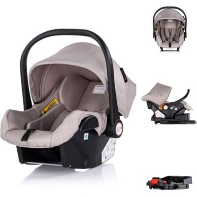 Chipolino Set seggiolino auto, stazione base Isofix Aura, i-Size (40-85cm), colorazione:marrone chiaro Chipolino Set seggiolino auto, stazione base Isofix Aura, i-Size (40-85cm), colorazione:marrone chiaro