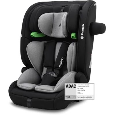 Osann Seggiolino Auto Bambini Flux Isofix i-Size Top-Tether con Sensori Integrati 76-150 cm Da 15 mesi a 12 anni Gruppo 2/3 Grigio, Altezze 14 Posizioni, Rivolto in Avanti Osann Seggiolino Auto Bambini Flux Isofix i-Size Top-Tether con Sensori Integrati 76-150 cm Da 15 mesi a 12 anni Gruppo 2/3 Grigio, Altezze 14 Posizioni, Rivolto in Avanti