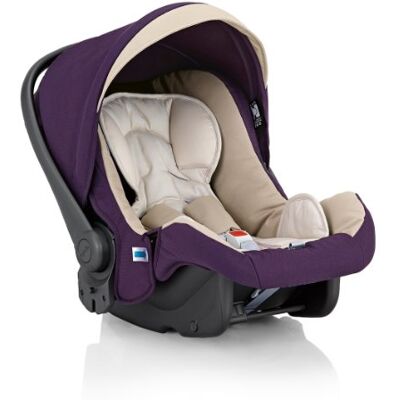 Inglesina Huggy Multifix Seggiolino per Auto, Gruppo 0+, Viola/Beige Inglesina Huggy Multifix Seggiolino per Auto, Gruppo 0+, Viola/Beige