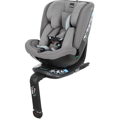 Inglesina Halley Pro, Grey, Seggiolino Auto Rotante 360° ISOFIX, da 0 a 12 Anni (40-150 cm), Reclinabile e Traspirante, Omologato ECE R129/03 Inglesina Halley Pro, Grey, Seggiolino Auto Rotante 360° ISOFIX, da 0 a 12 Anni (40-150 cm), Reclinabile e Traspirante, Omologato ECE R129/03