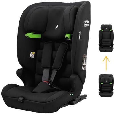 Osann Seggiolino auto Bambini Lupo Isofix i-Size 76-150 cm Da 15 mesi a 12 anni Gruppo 1/2/3 Nero, 14 altezze, cinture a 5 punti, Installazione rivolta in avanti Osann Seggiolino auto Bambini Lupo Isofix i-Size 76-150 cm Da 15 mesi a 12 anni Gruppo 1/2/3 Nero, 14 altezze, cinture a 5 punti, Installazione rivolta in avanti