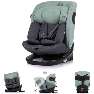 Chipolino seggiolino i-Size Motion (40-150 cm) Isofix, ruotabile a 360°, colorazione:verde Chipolino seggiolino i-Size Motion (40-150 cm) Isofix, ruotabile a 360°, colorazione:verde