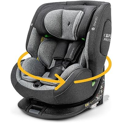 Osann Seggiolino auto Neonati/bambini One360 Isofix rotante a 360° 40-150 cm Da 0 a 12 anni Gruppo 1/2/3 Grigio, Altezze 14 posizioni, Schienale/Senso di marcia Osann Seggiolino auto Neonati/bambini One360 Isofix rotante a 360° 40-150 cm Da 0 a 12 anni Gruppo 1/2/3 Grigio, Altezze 14 posizioni, Schienale/Senso di marcia