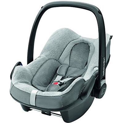 Bebeconfort Bébé Confort Fodera Estiva in Spugna, Rivestimento per Seggiolino Auto Bébé Confort Pebble Plus e Rock, Cool Grey Bebeconfort Bébé Confort Fodera Estiva in Spugna, Rivestimento per Seggiolino Auto Bébé Confort Pebble Plus e Rock, Cool Grey
