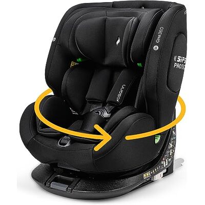 Osann Seggiolino auto Neonati/bambini One360 Isofix rotante a 360° 40-150 cm Da 0 a 12 anni Gruppo 1/2/3 Nero, altezze di 14 posizioni, rivolto all'indietro/in avanti Osann Seggiolino auto Neonati/bambini One360 Isofix rotante a 360° 40-150 cm Da 0 a 12 anni Gruppo 1/2/3 Nero, altezze di 14 posizioni, rivolto all'indietro/in avanti