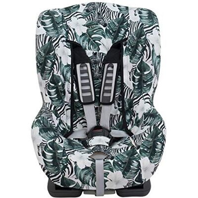 JYOKO KIDS Fodera per Seggiolino Auto Senza poggiatesta Realizzato con Cotone Extra Morbido (ZEBRA) JYOKO KIDS Fodera per Seggiolino Auto Senza poggiatesta Realizzato con Cotone Extra Morbido (ZEBRA)