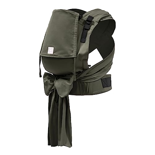 Stokke Marsupio  Limas Plus, Verde Oliva Versione 2023 (OCS) Marsupio half buckle Tre opzioni di trasporto Sicuro per bambini 4-18 kg