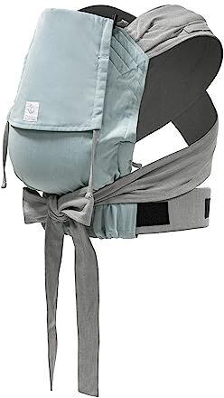 Stokke Limas Marsupio, Turchese Grigio Melange Versione 2023 (OCS) Marsupio Half-Buckle Ergonomico e regolabile tre opzioni Sicuro per bambini dalla nascita ai 20 kg