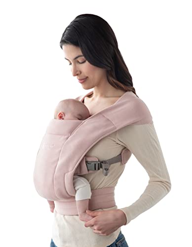 Ergobaby , Embrace Marsupio per neonati da 0 mesi, extra morbido ed ergonomico, Blush Pink, 1 pezzo (confezione da 1)