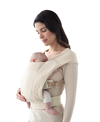 Ergobaby Embrace Marsupio Neonati Ergonomico 0 Mesi, Porta Bebe Extra Morbido ed Ultraleggero, Cream