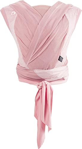 Chicco Boppy ComfyHug Fular Portabebè Ergonomico Per Reén Nacididi, da 2,5 kg, Zaino Facile da usare e comodo, Orientata verso i Padri, Imbracatura regolabile, Supporto Testa e Collo, Rosa